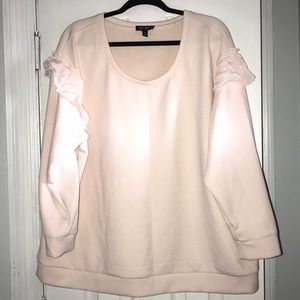 Jessica Simpson Ruffle Sleeve Sweatshirt 3X